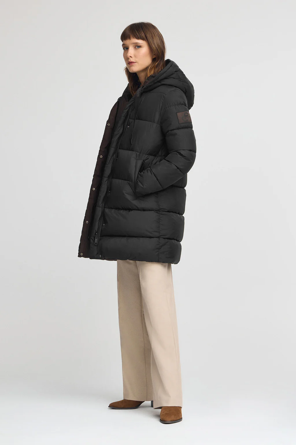 Black and brown jacket Gaia Reversible with Polo Club logo - Image 5