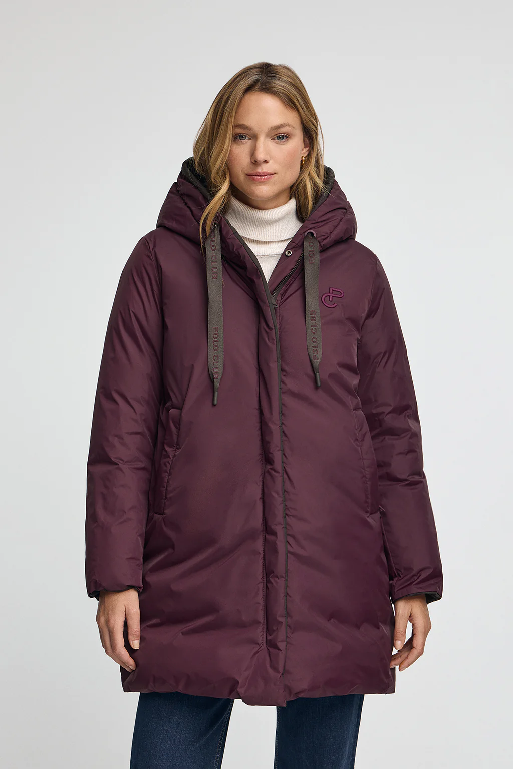 Chocolate jacket Gaia Reversible with Polo Club logo - Image 2