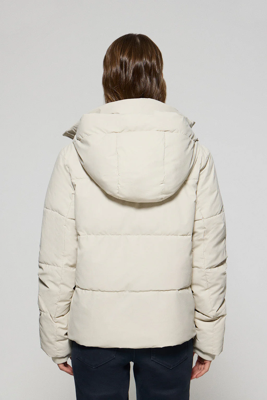 Grey puffer jacket Glacier with fixed hood and Polo Club details - Image 8