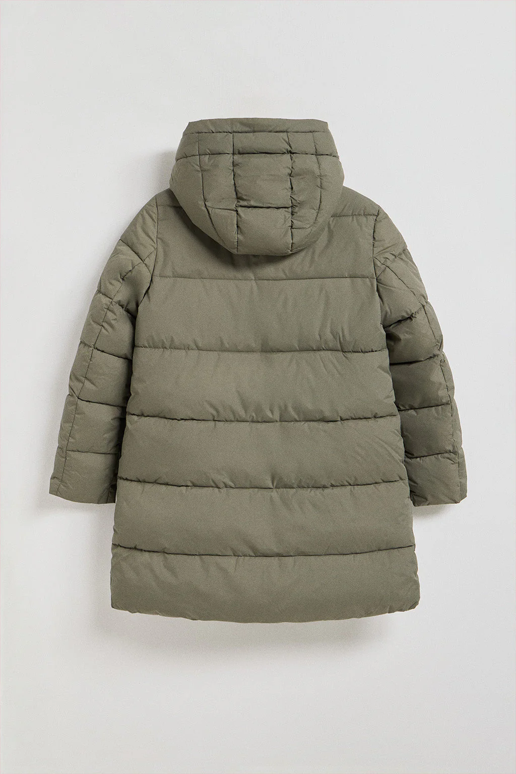 Green reversible coat Gracia with fixed hood and Polo Club details - Image 10