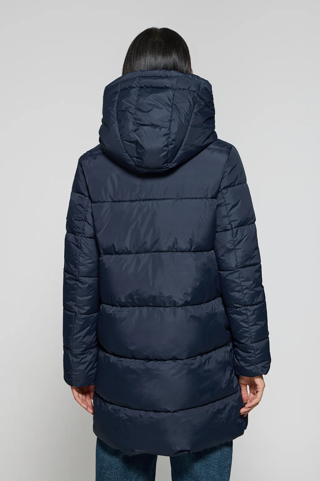 Blue reversible coat Gracia with fixed hood and Polo Club details - Image 6