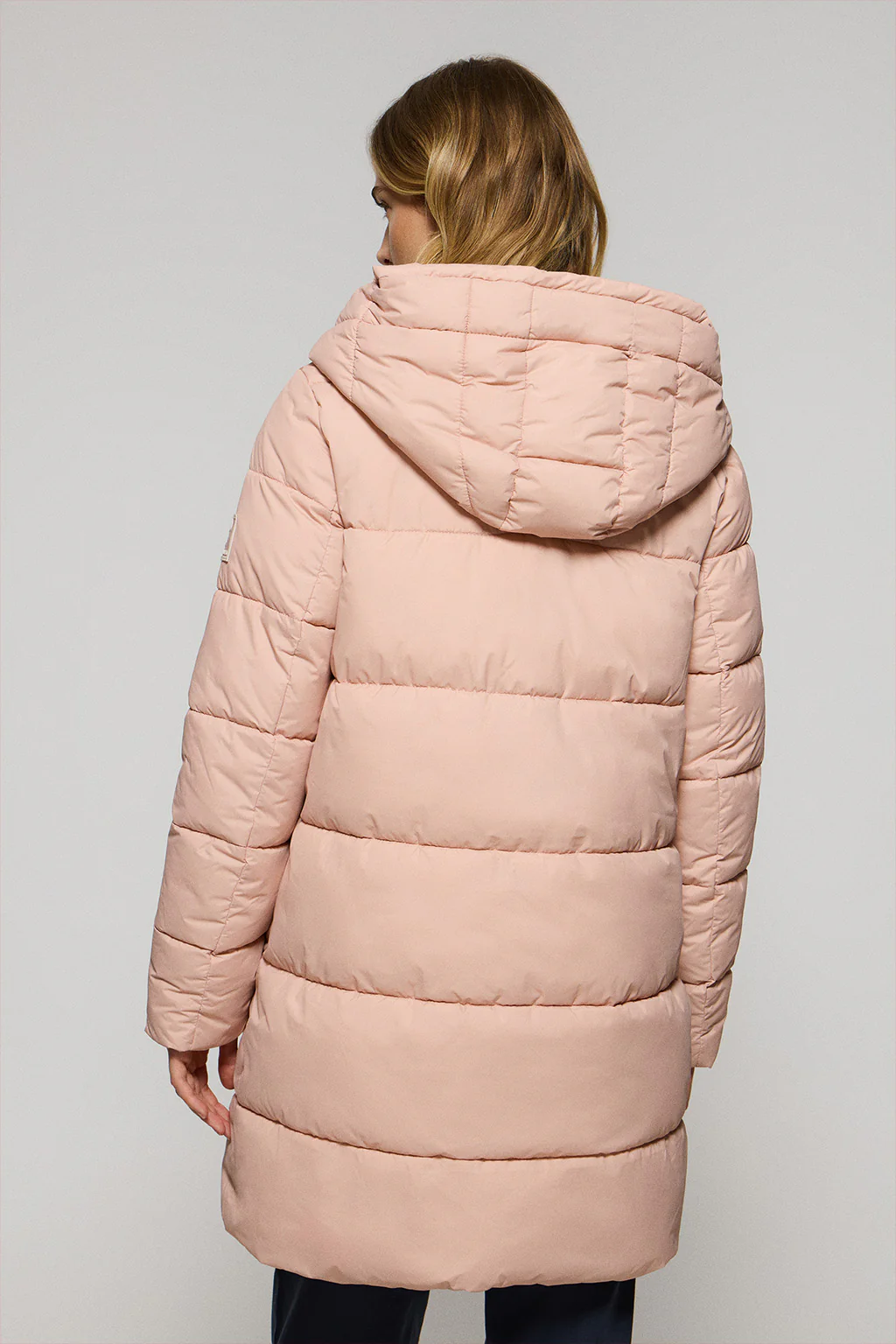 Pink reversible coat Gracia with fixed hood and Polo Club details - Image 8