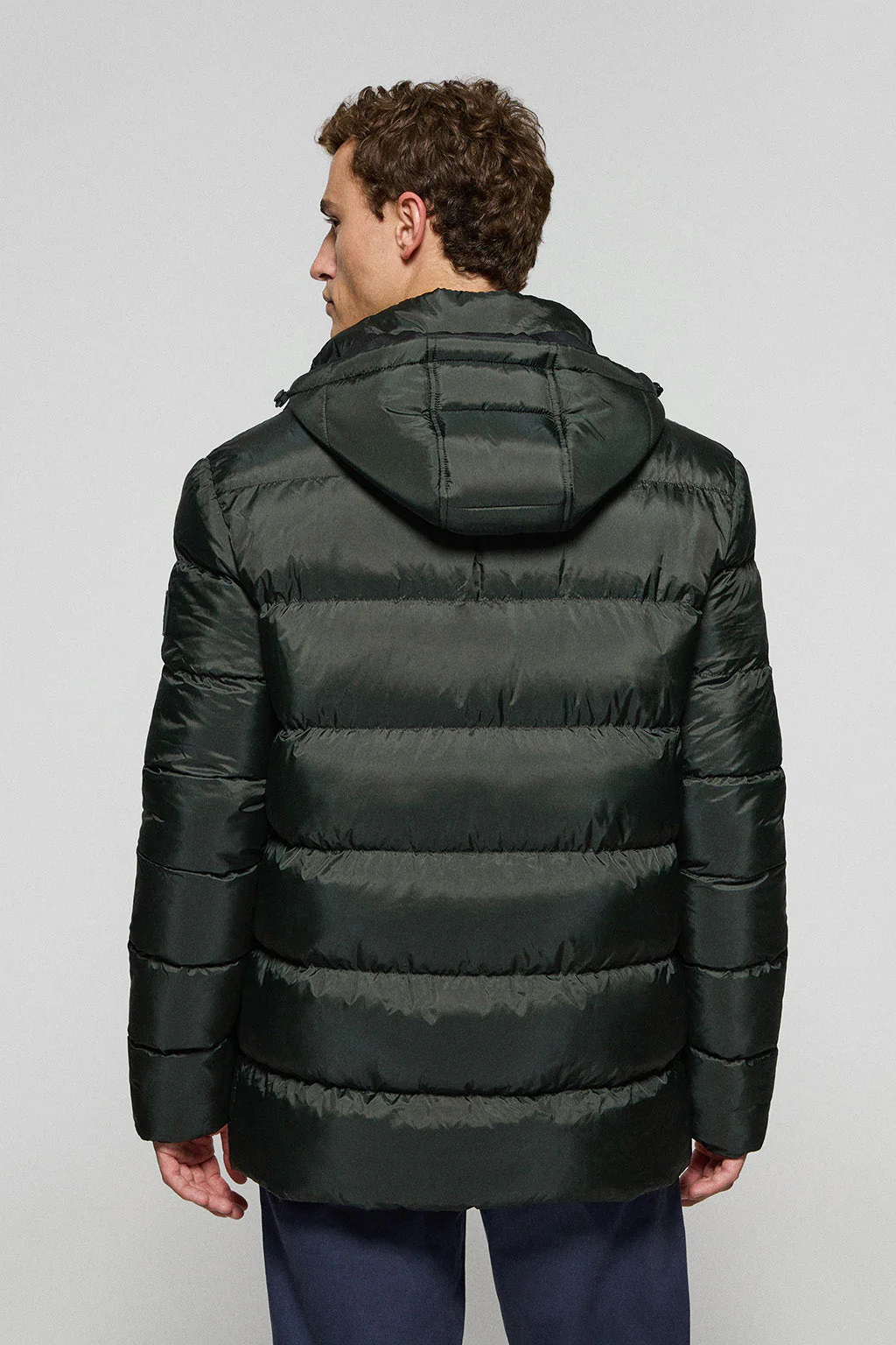 Green coat Greenwich with pockets, fixed hood and Polo Club details - Image 7