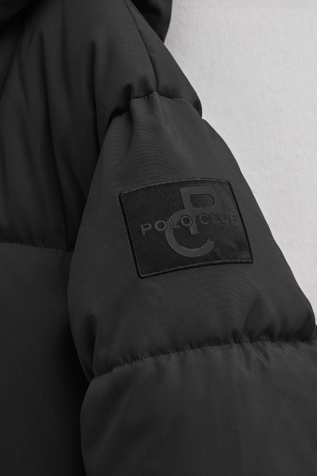 Black coat Guada Long with Polo Club logo - Image 8