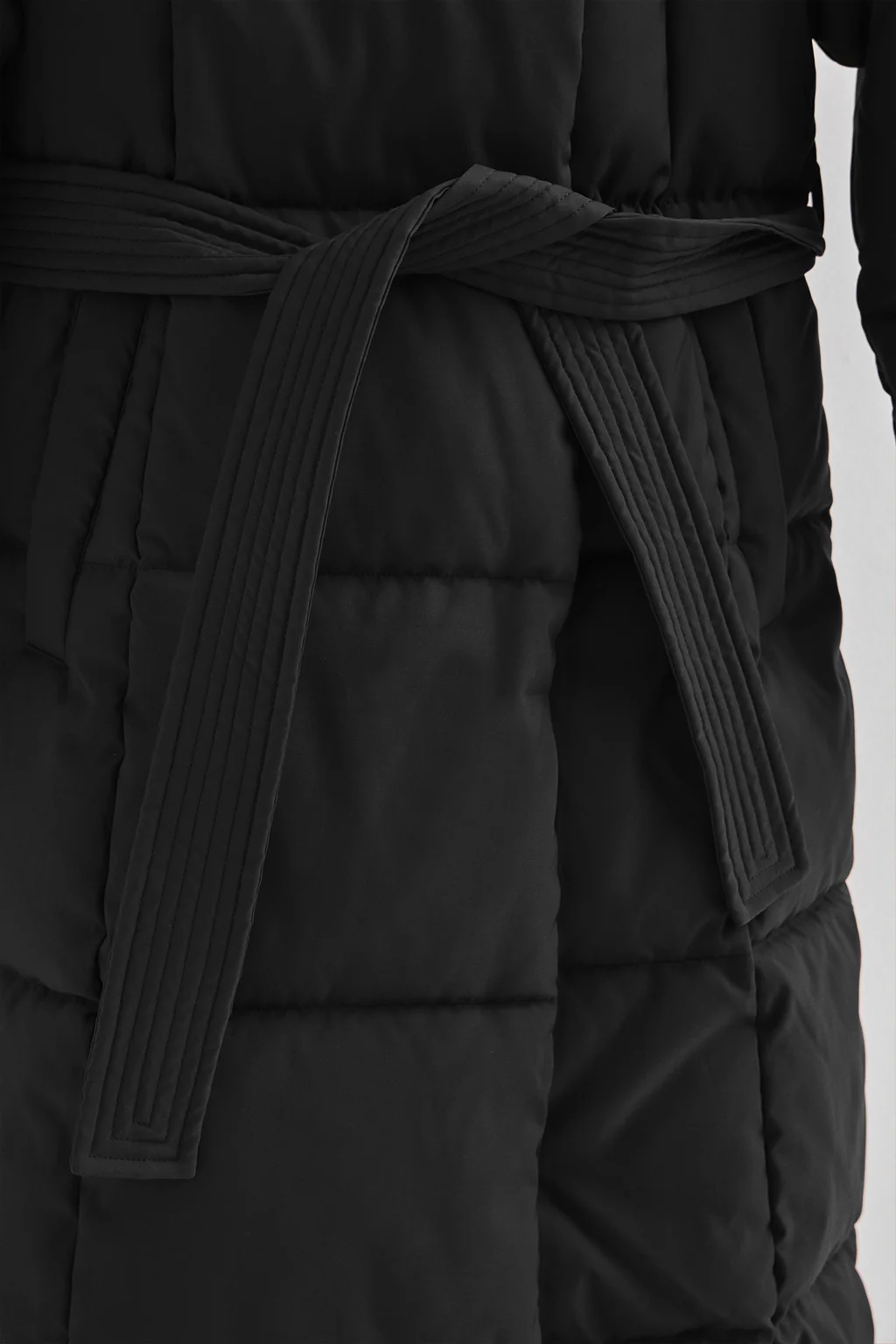 Black coat Guada Long with Polo Club logo - Image 9