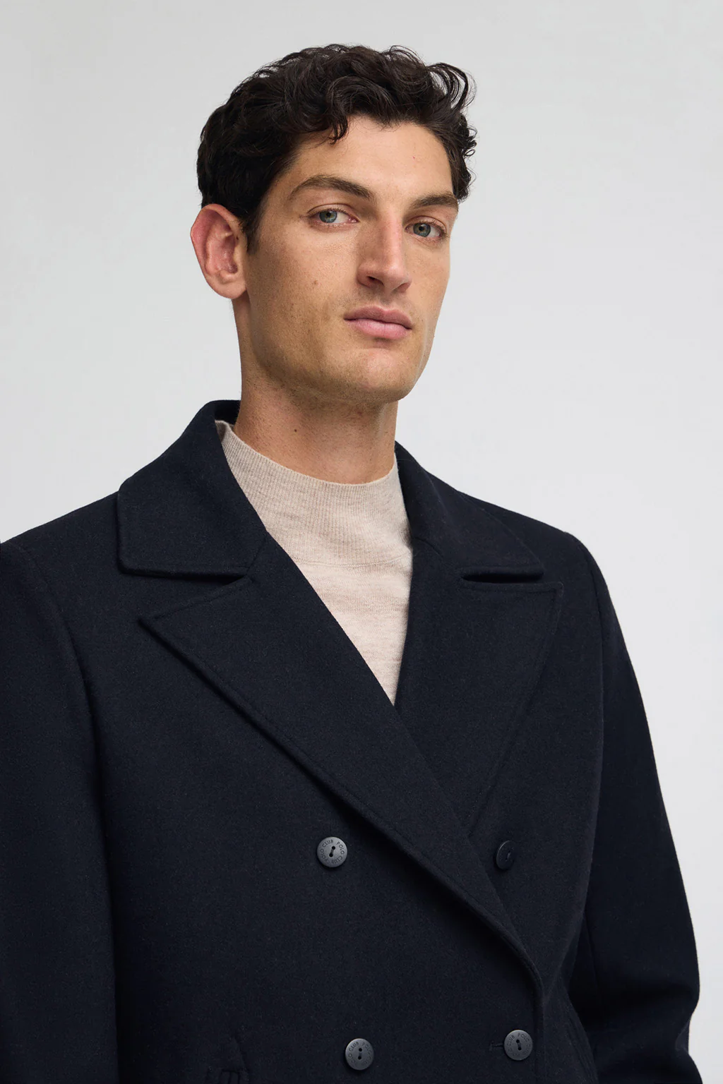 Navy-blue coat Hanken with Polo Club logo - Image 3