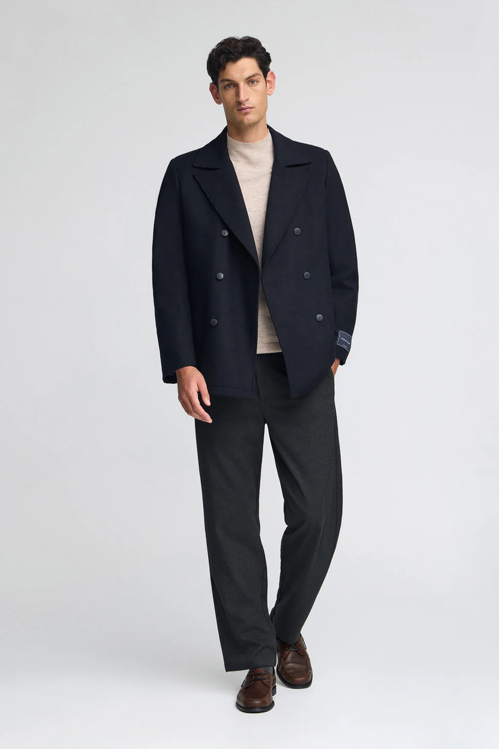 Navy-blue coat Hanken with Polo Club logo - Image 4