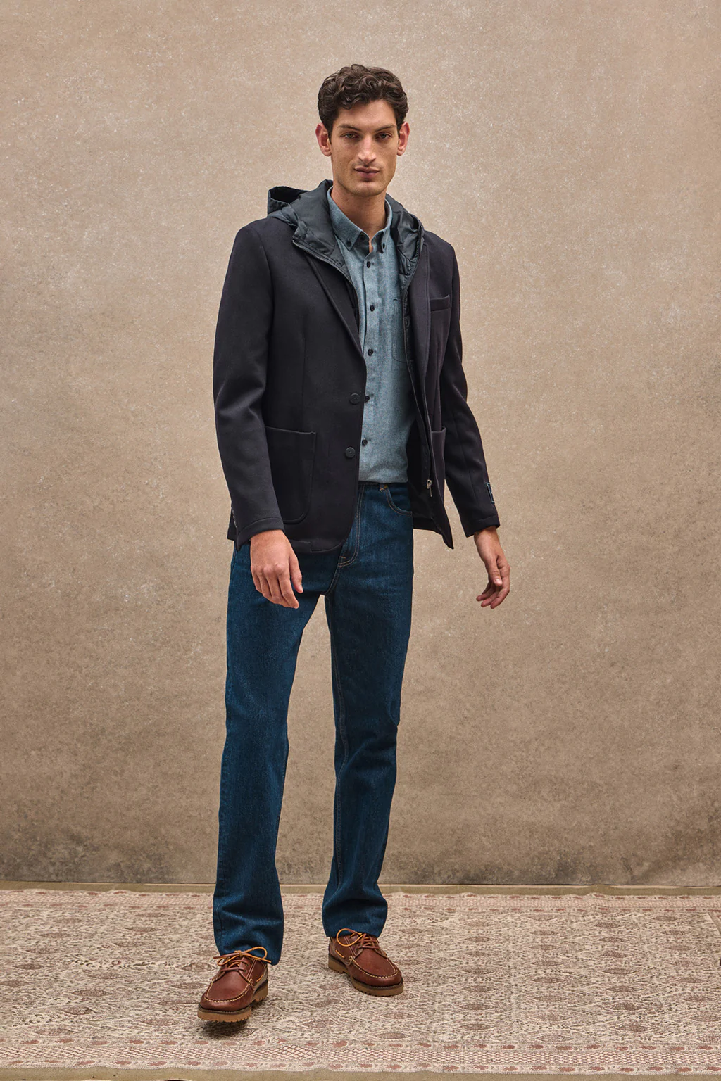 Navy-blue blazer Harby with Polo Club logo - Image 3