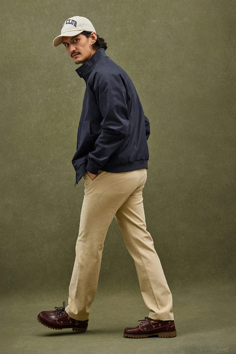 Navy-blue jacket Harrington Bowery with Polo Club embroidery - Image 4