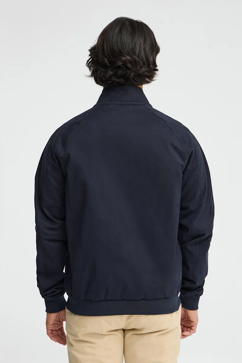 Navy-blue jacket Harrington Bowery with Polo Club embroidery - Image 5