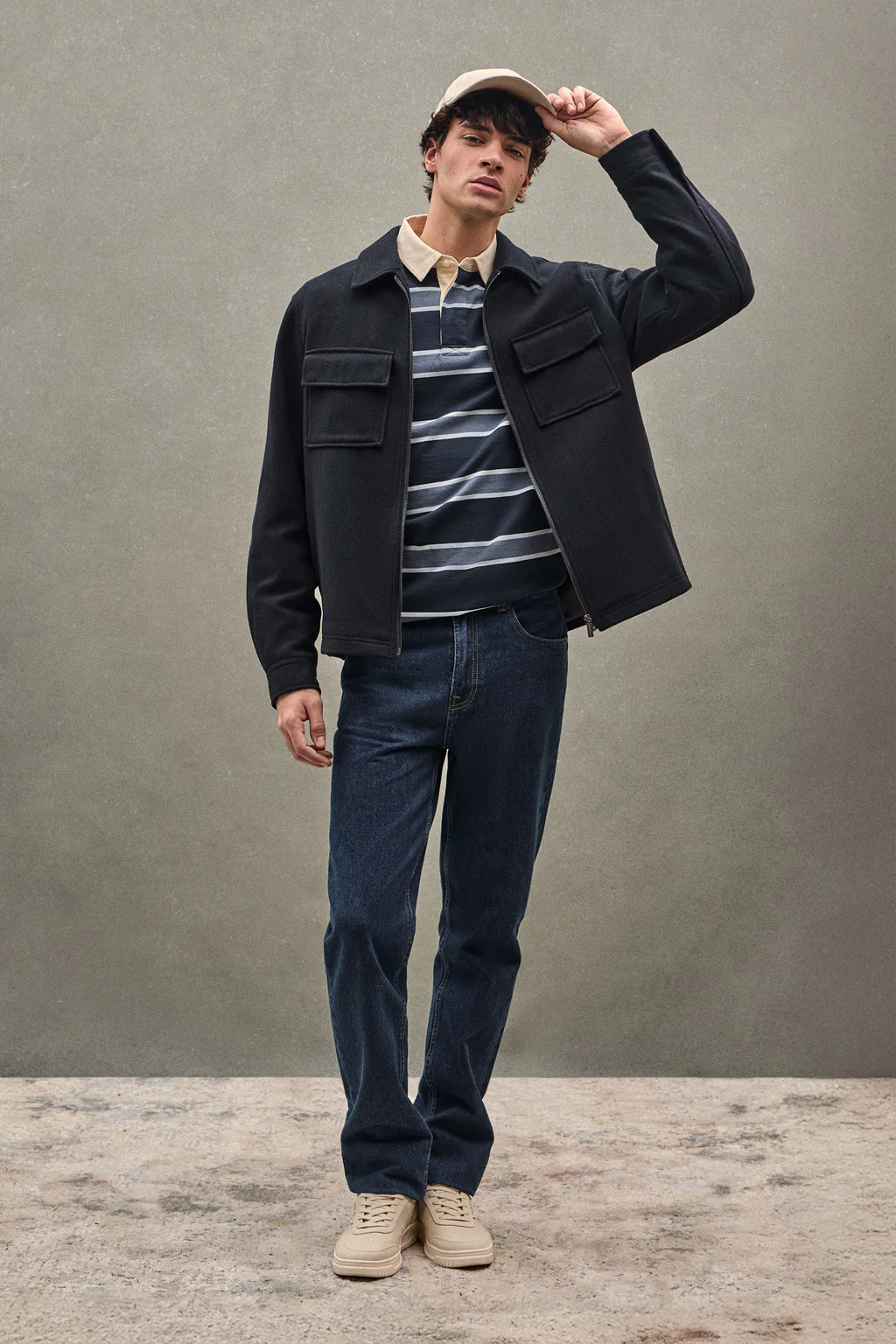 Navy-blue jacket Humbolt with Polo Club logo - Image 2