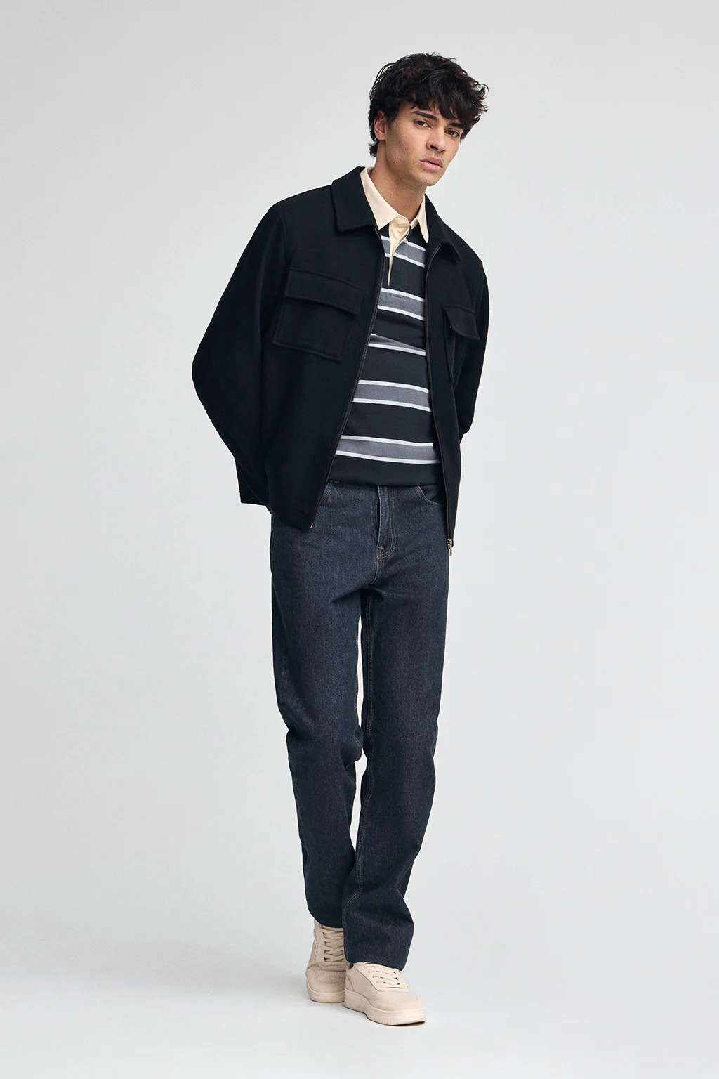 Navy-blue jacket Humbolt with Polo Club logo - Image 4
