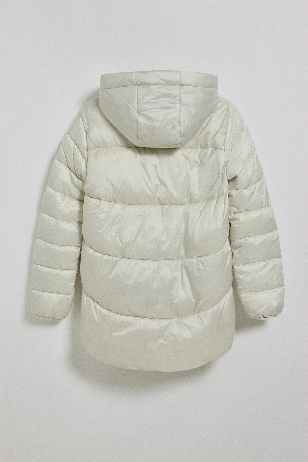 Ice puffer jacket in ice colour with fixed hood and Polo Club details - Image 11
