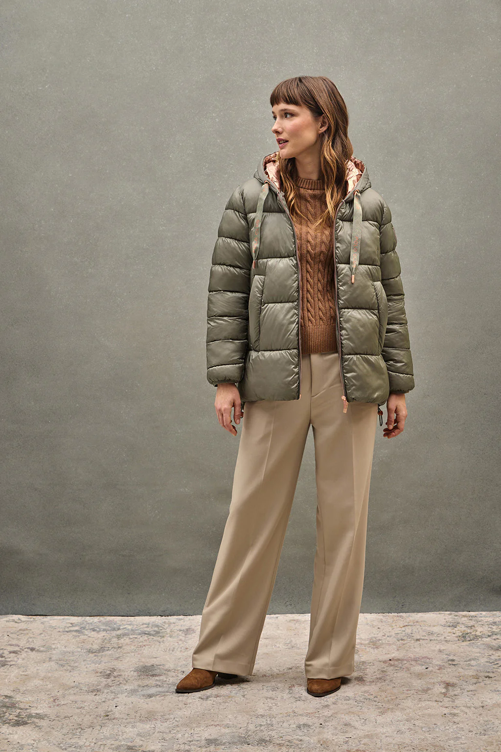 Army-green jacket Ingrid with Polo Club logo - Image 2