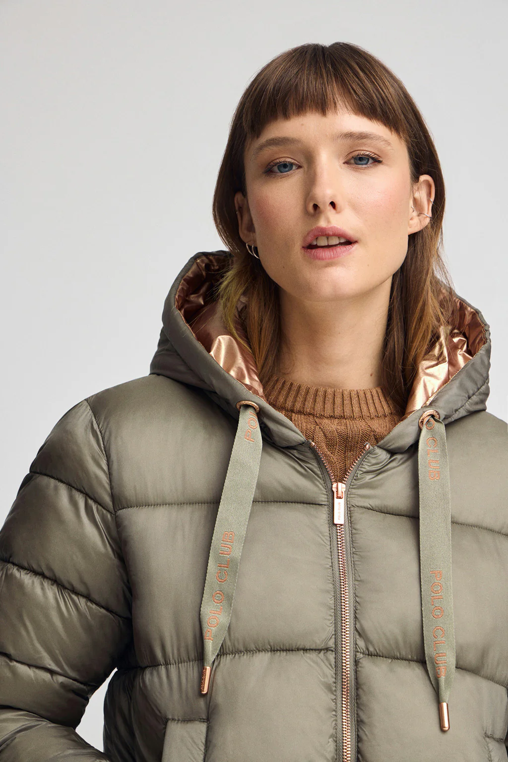 Army-green jacket Ingrid with Polo Club logo - Image 3