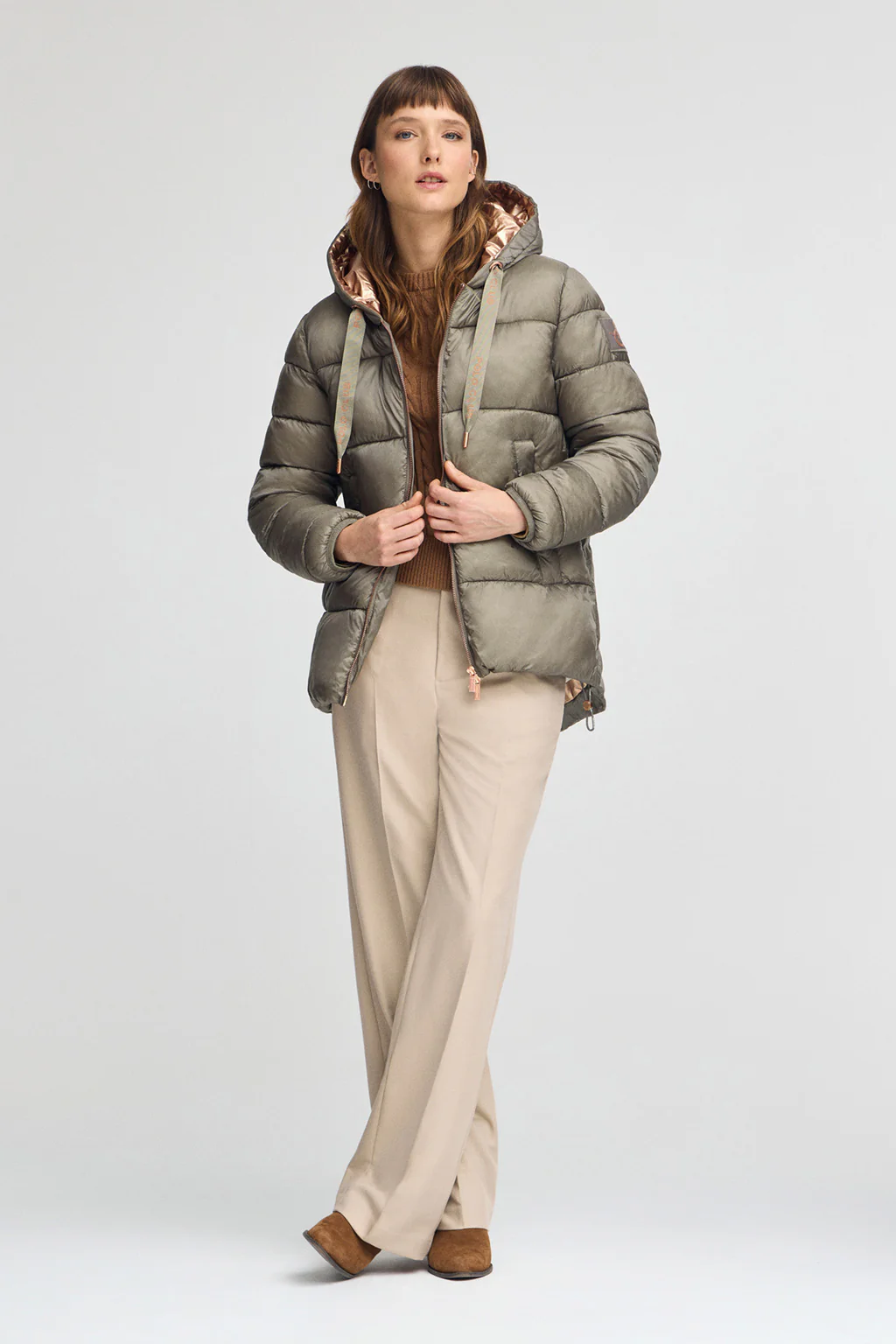 Army-green jacket Ingrid with Polo Club logo - Image 5