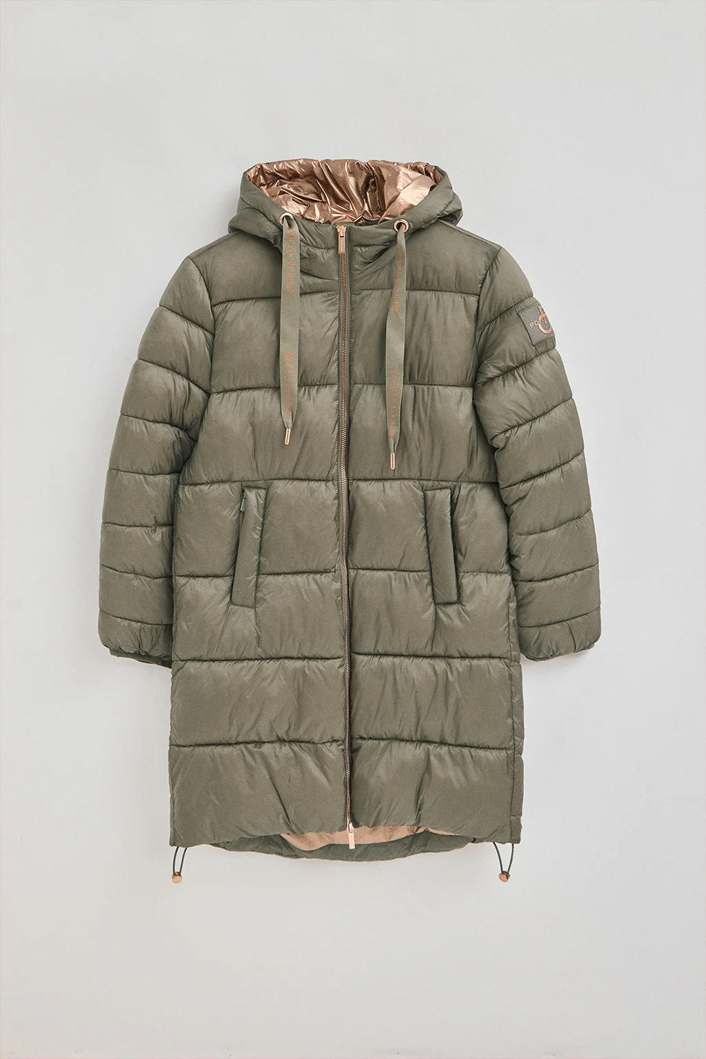 Army-green coat Ingrid with Polo Club logo - Image 7