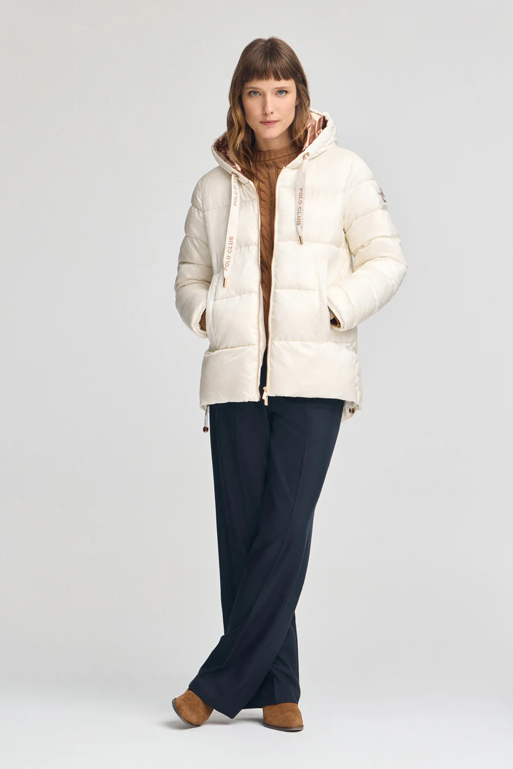 Nude jacket Ingrid with Polo Club logo - Image 5