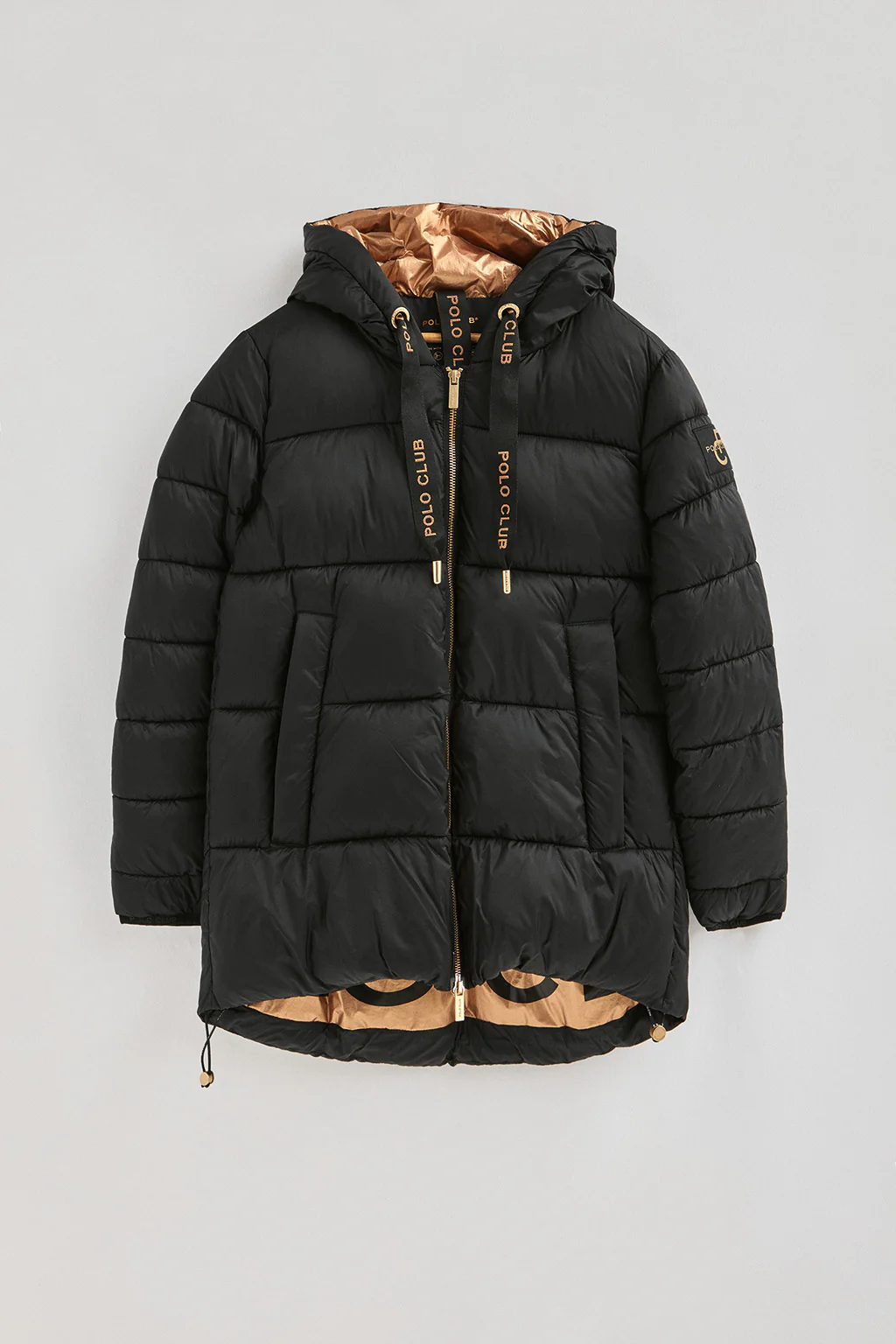 Black jacket Ingrid with Polo Club logo - Image 11