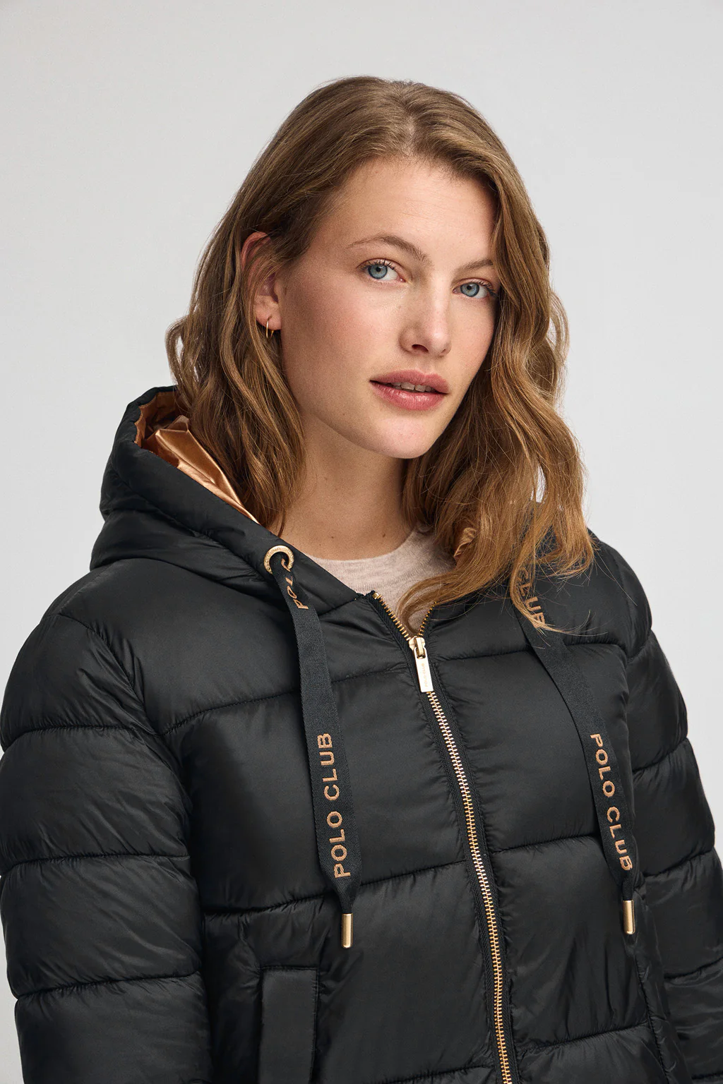 Black jacket Ingrid with Polo Club logo - Image 2