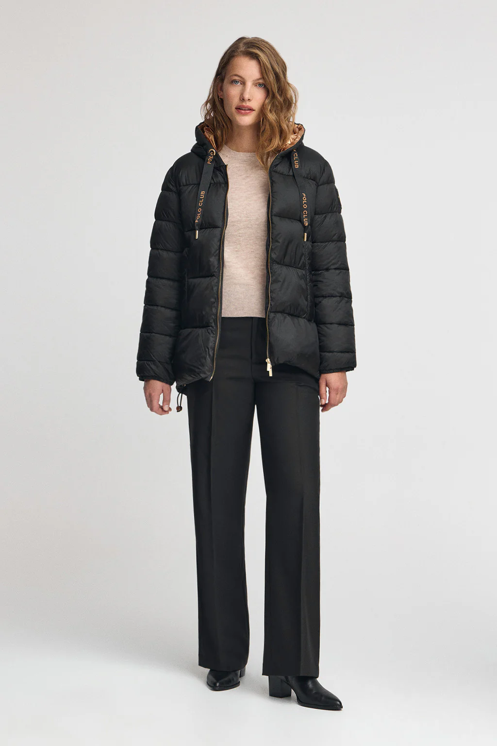 Black jacket Ingrid with Polo Club logo - Image 3