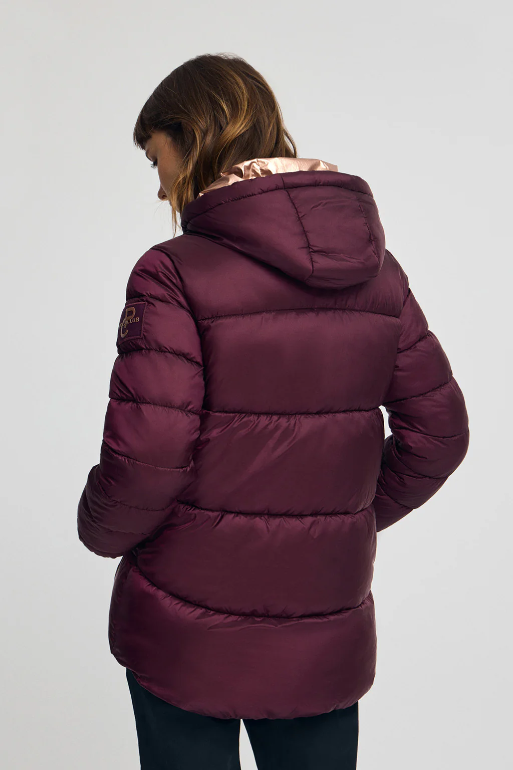 Burgundy jacket Ingrid with Polo Club logo - Image 6