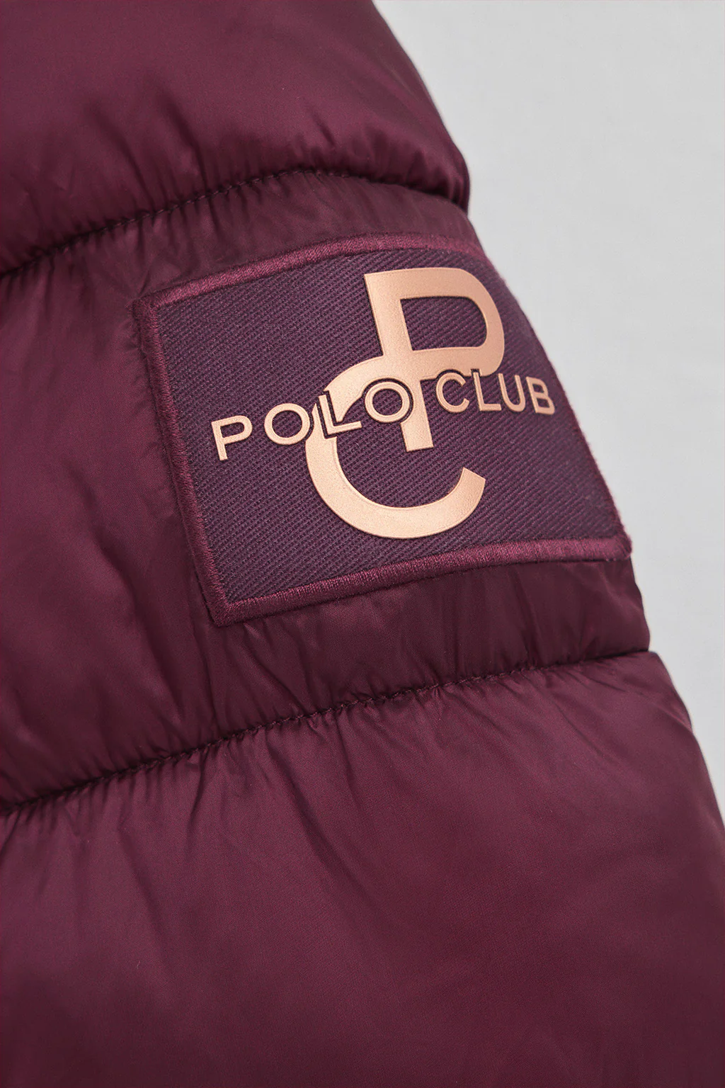 Burgundy jacket Ingrid with Polo Club logo - Image 8