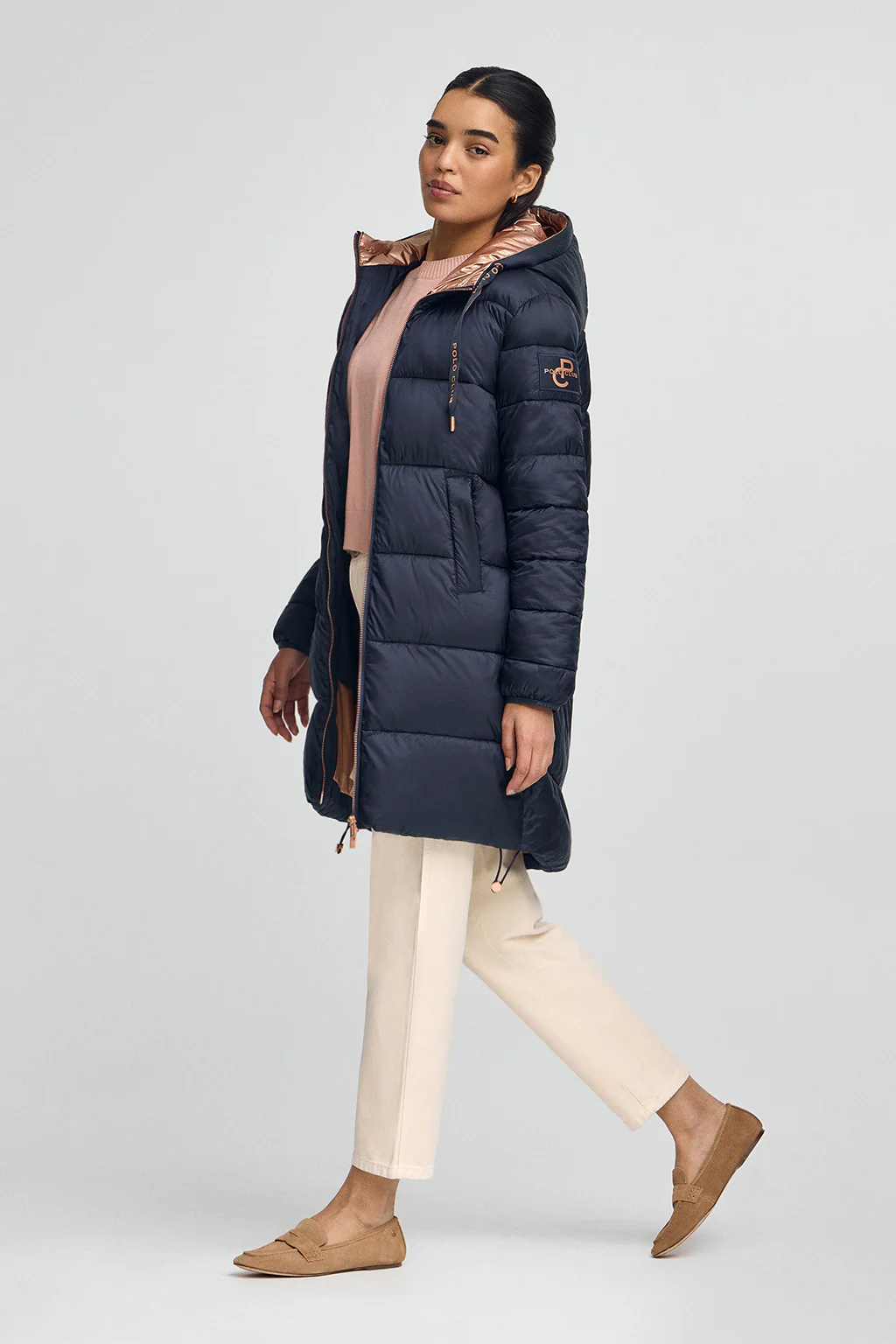Navy-blue coat Ingrid with Polo Club logo - Image 5