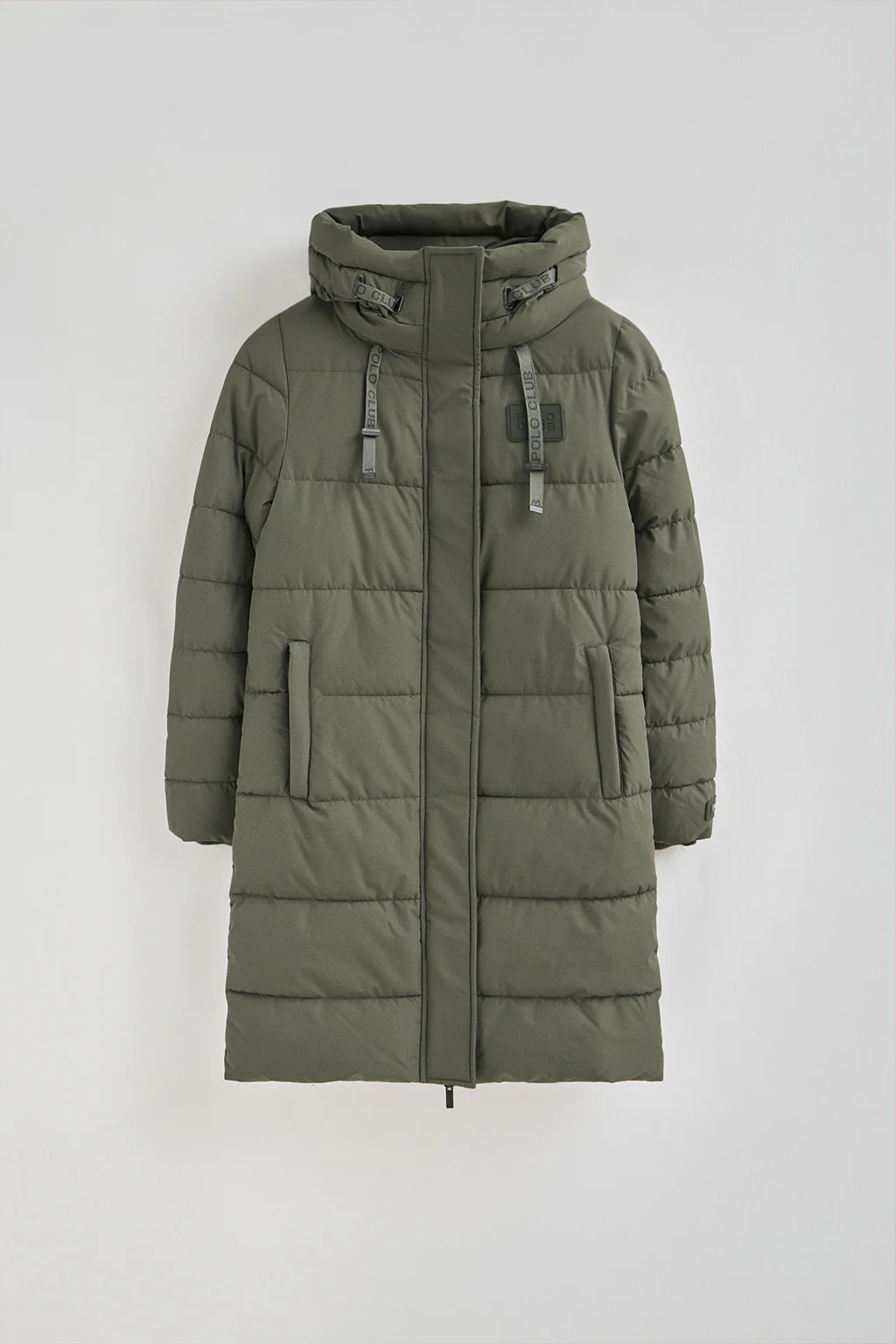 Army-green coat Iris with Polo Club logo - Image 7