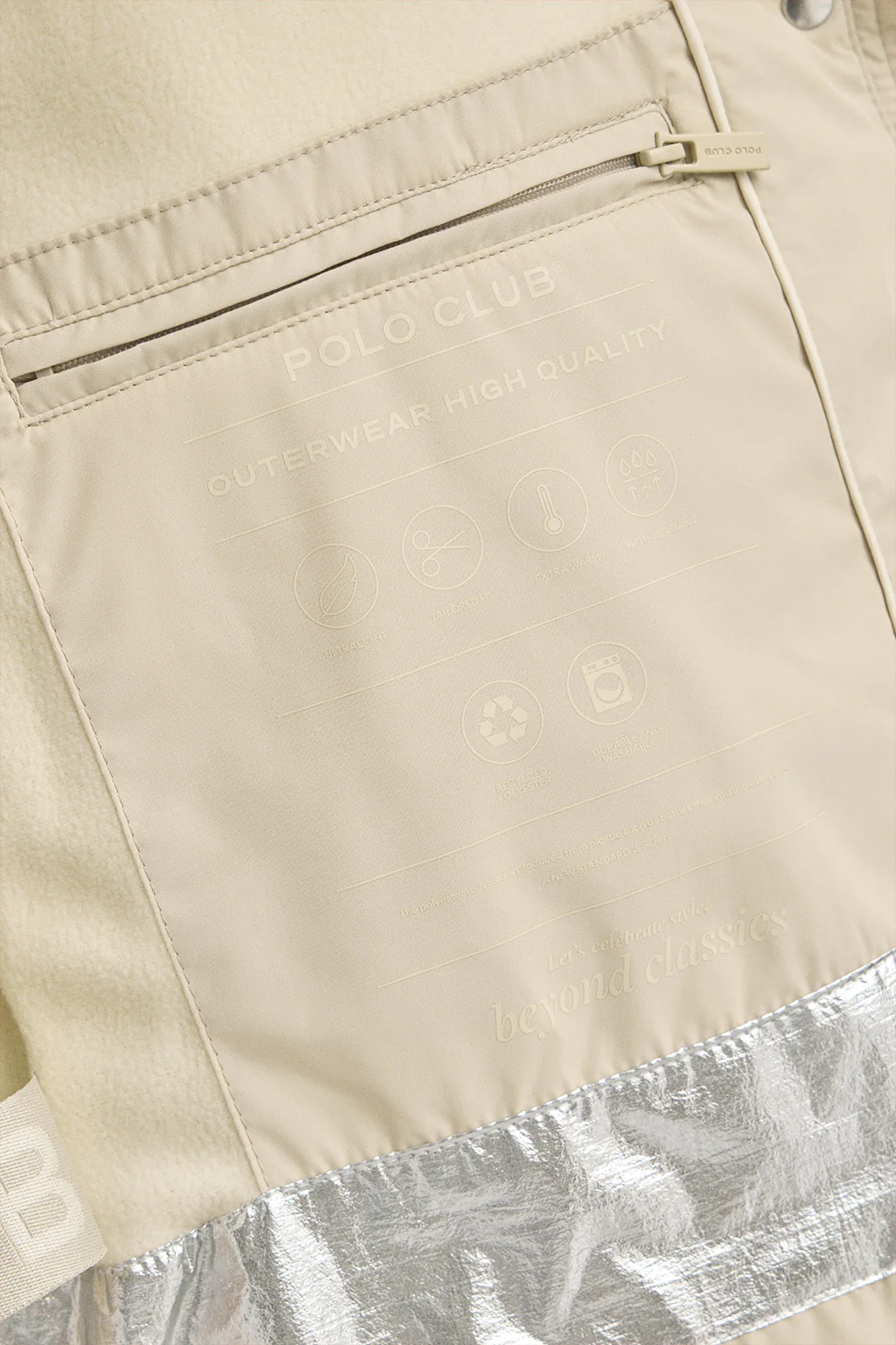 Nude jacket Iris with Polo Club logo - Image 11