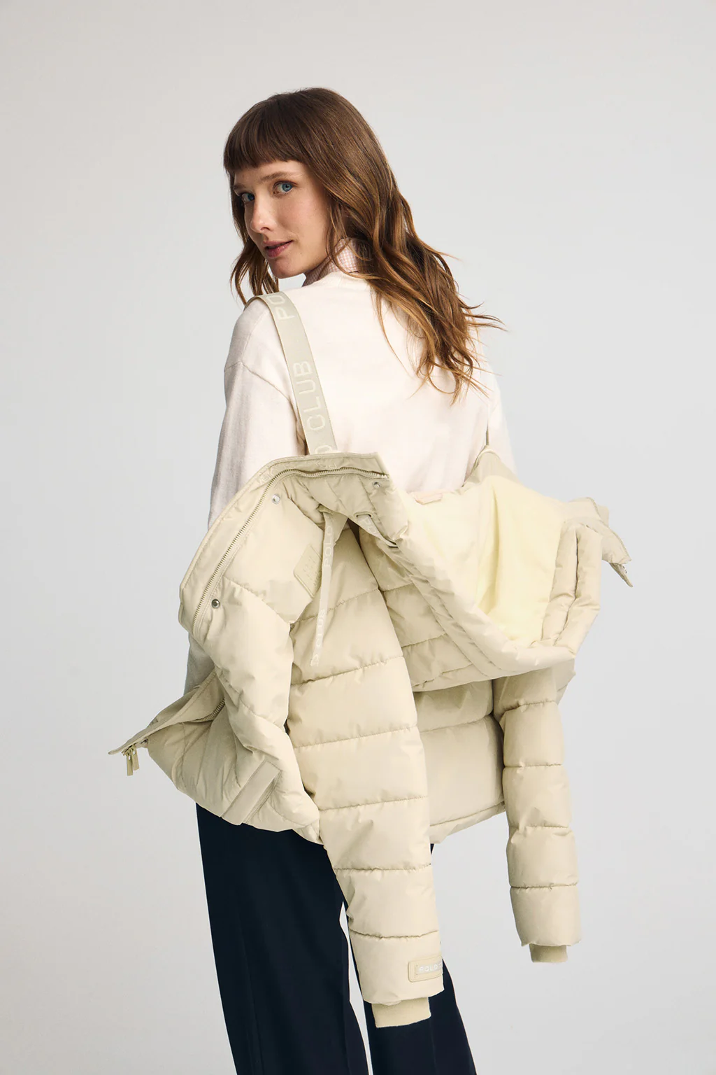 Nude jacket Iris with Polo Club logo - Image 3