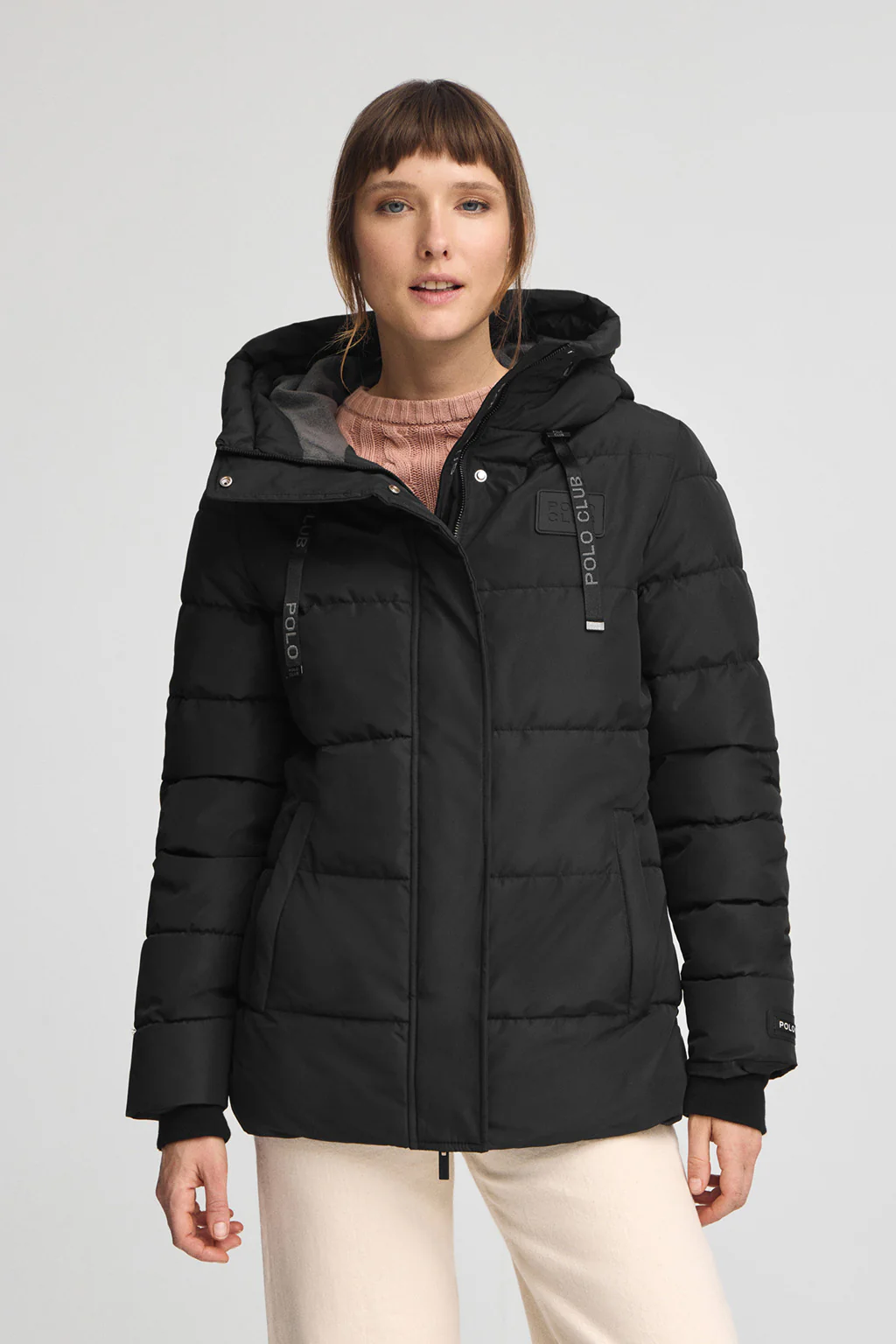 Black jacket Iris with Polo Club logo