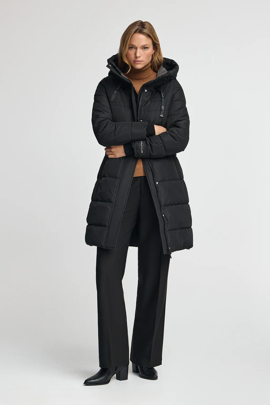 Black coat Iris with Polo Club logo - Image 5