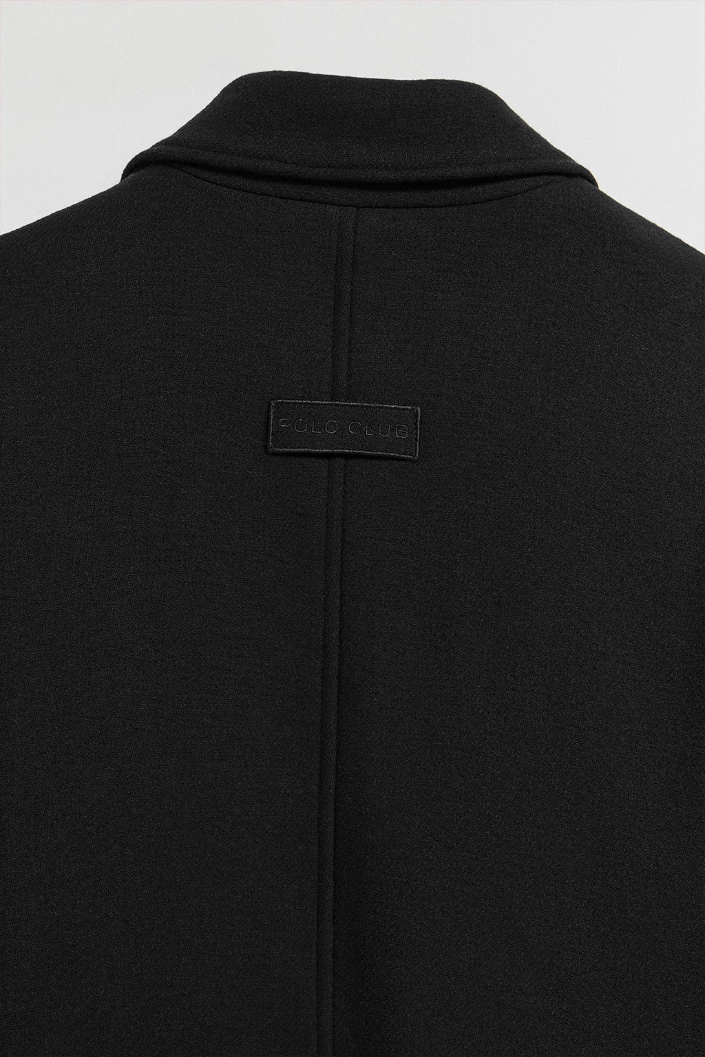 Black buttoned short coat Lita with Polo Club details - Image 11