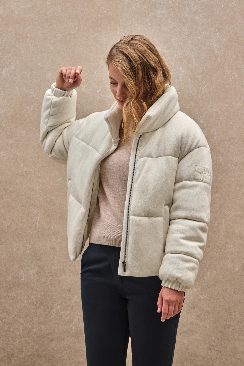 Nude jacket Lizzie with Polo Club logo