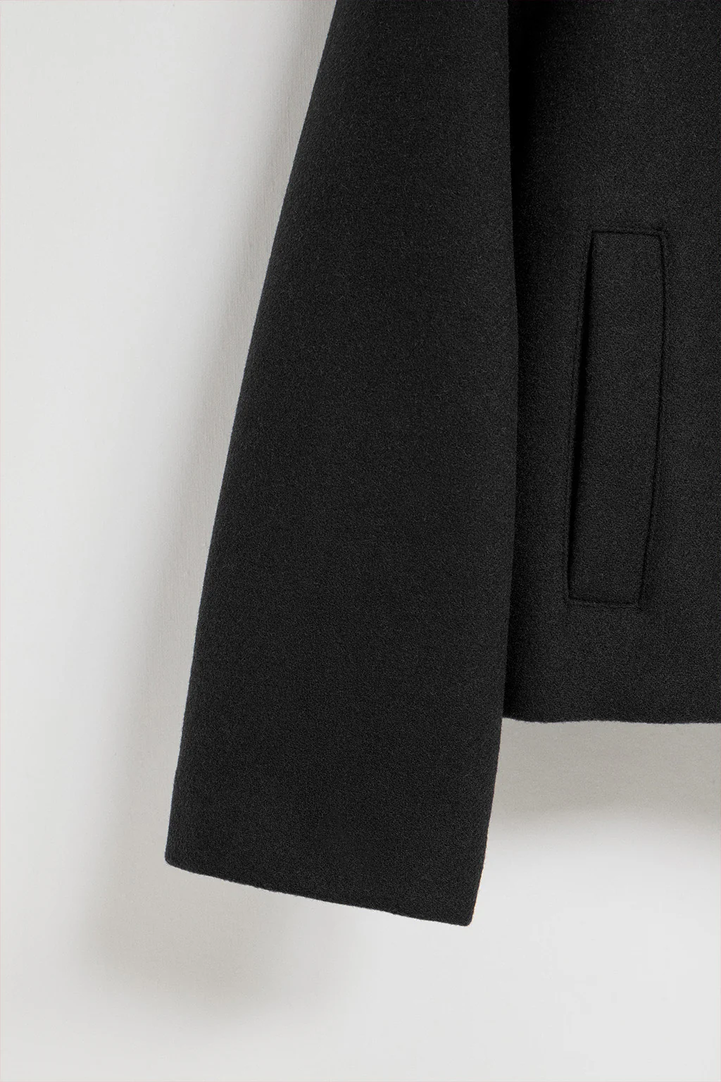 Black double-breasted short coat Lona with Polo Club details - Image 13
