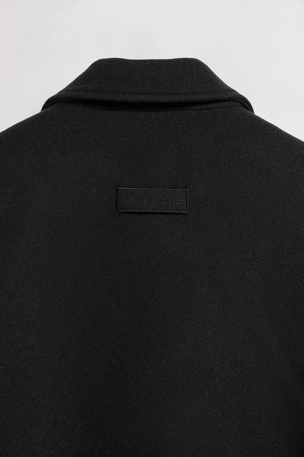 Black double-breasted short coat Lona with Polo Club details - Image 14