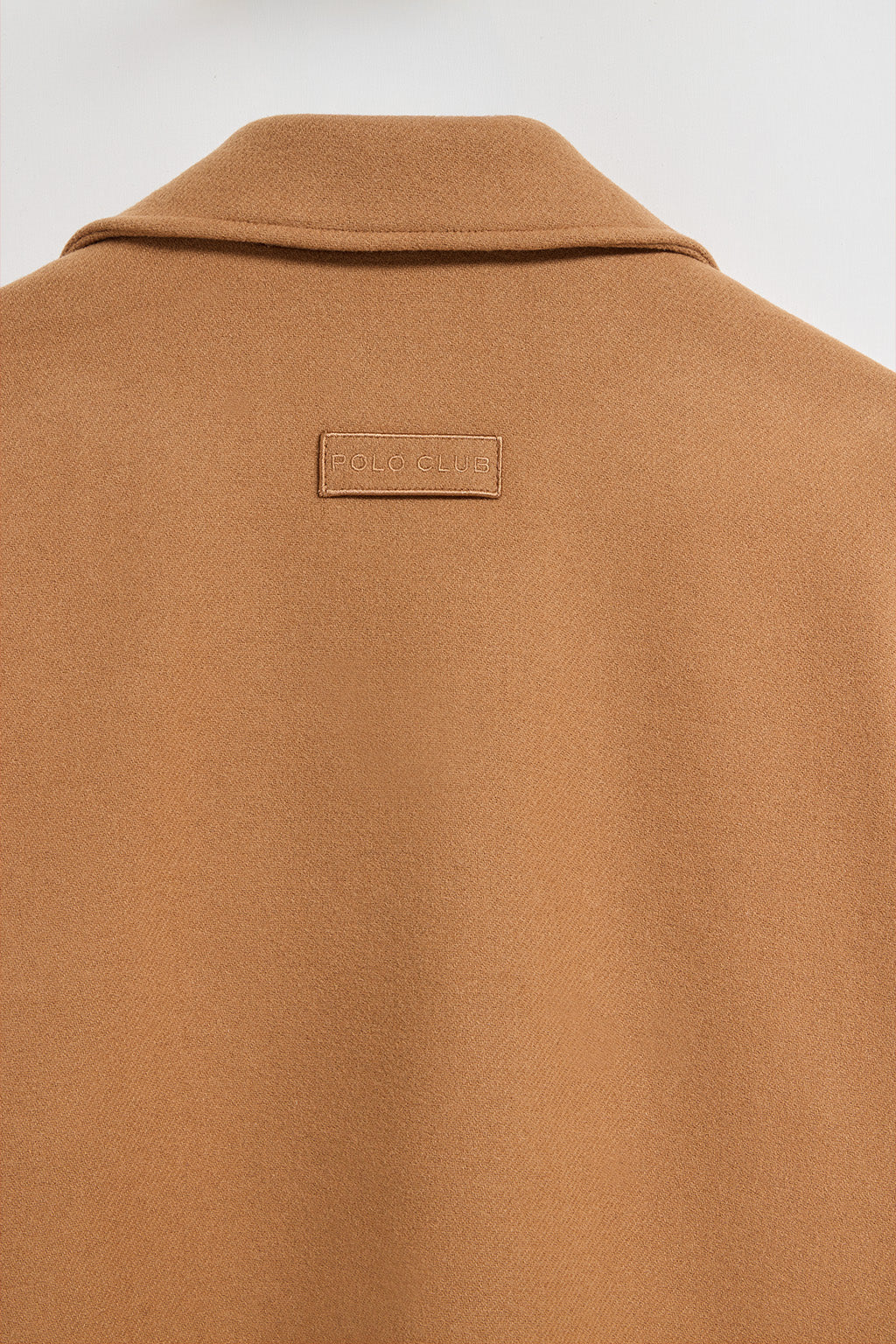 Camel double-breasted short coat Canvas with Polo Club details - Image 10