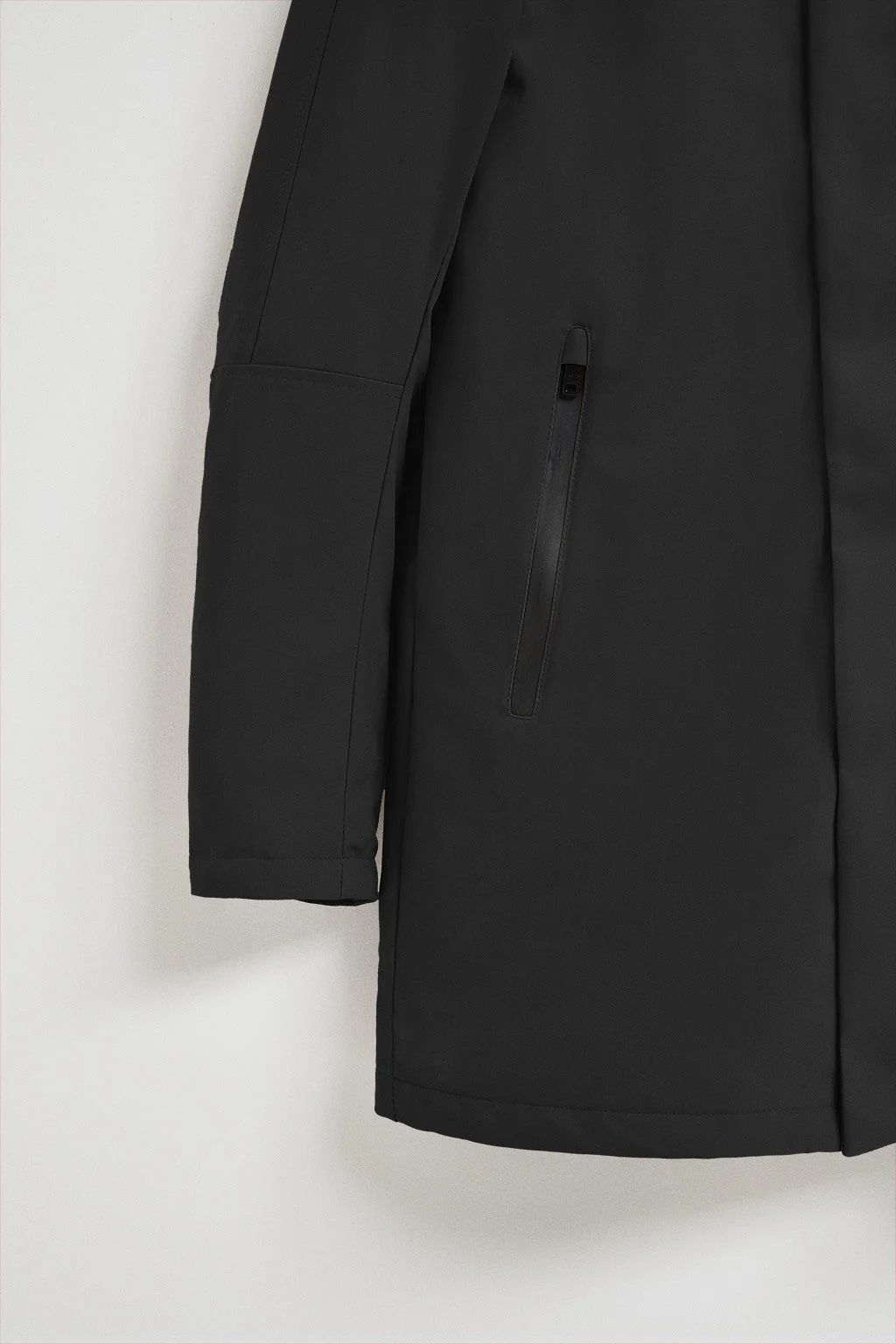 Black coat Mackey with fixed hood and Polo Club details - Image 12