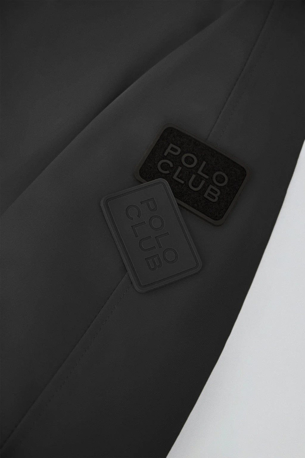 Black coat Mackey with fixed hood and Polo Club details - Image 13