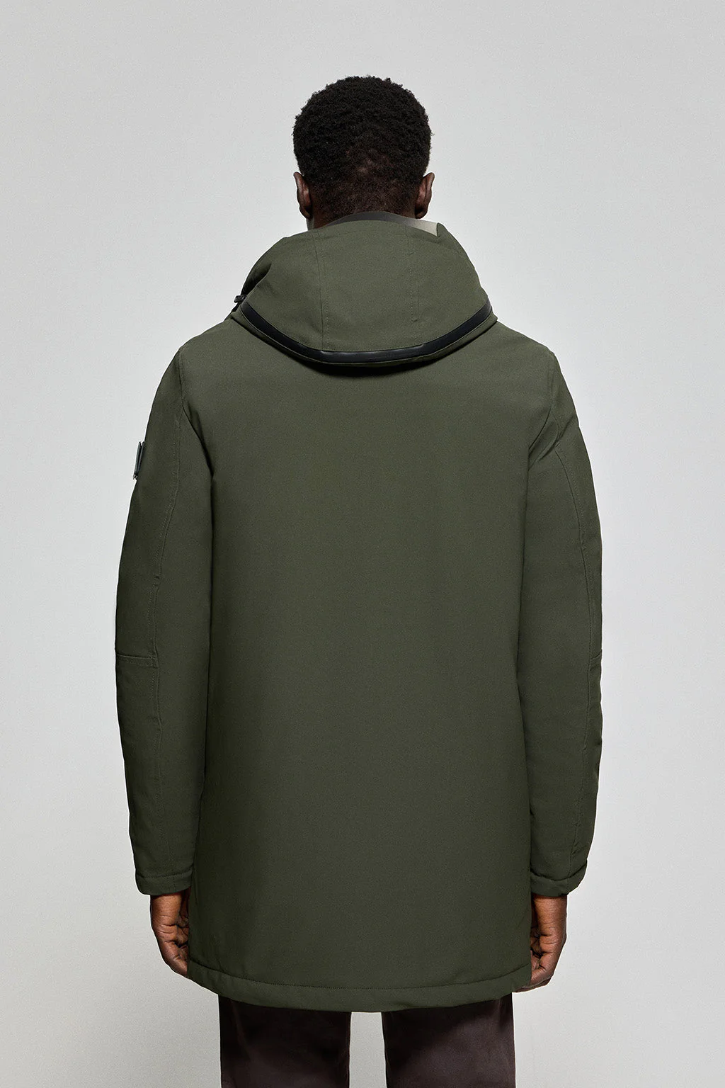Khaki coat Mackey with fixed hood and Polo Club details - Image 10