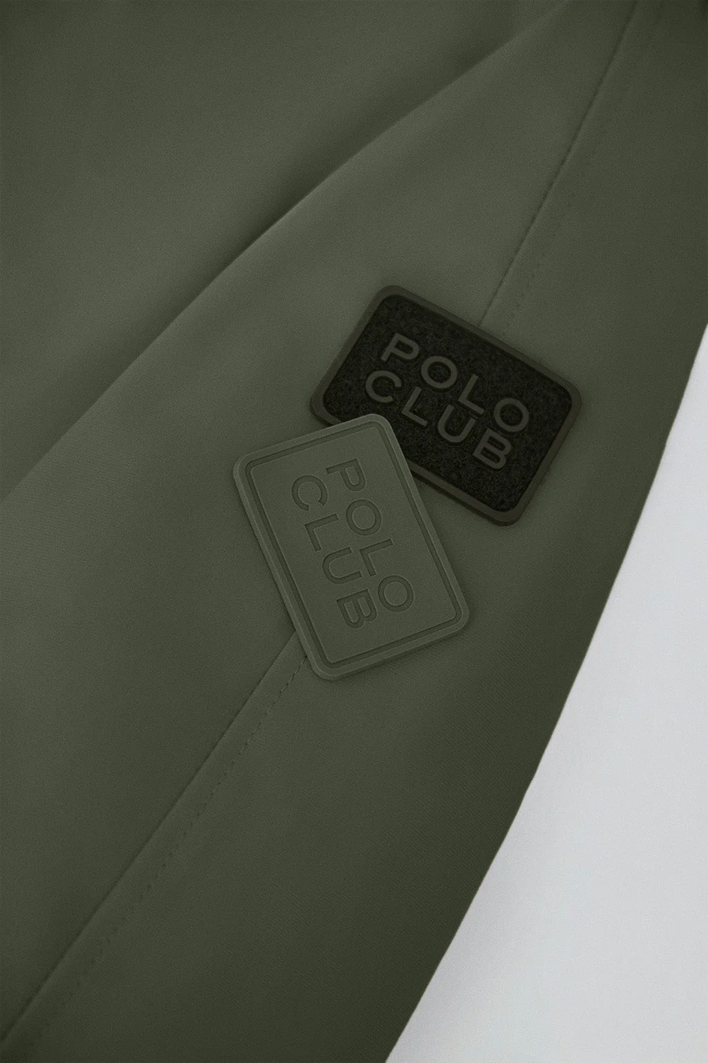 Khaki coat Mackey with fixed hood and Polo Club details - Image 14