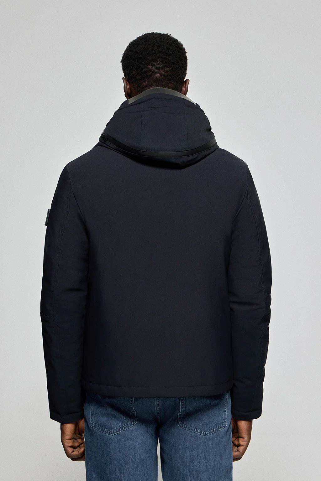 Navy-blue jacket Mackey with fixed hood and Polo Club details - Image 9