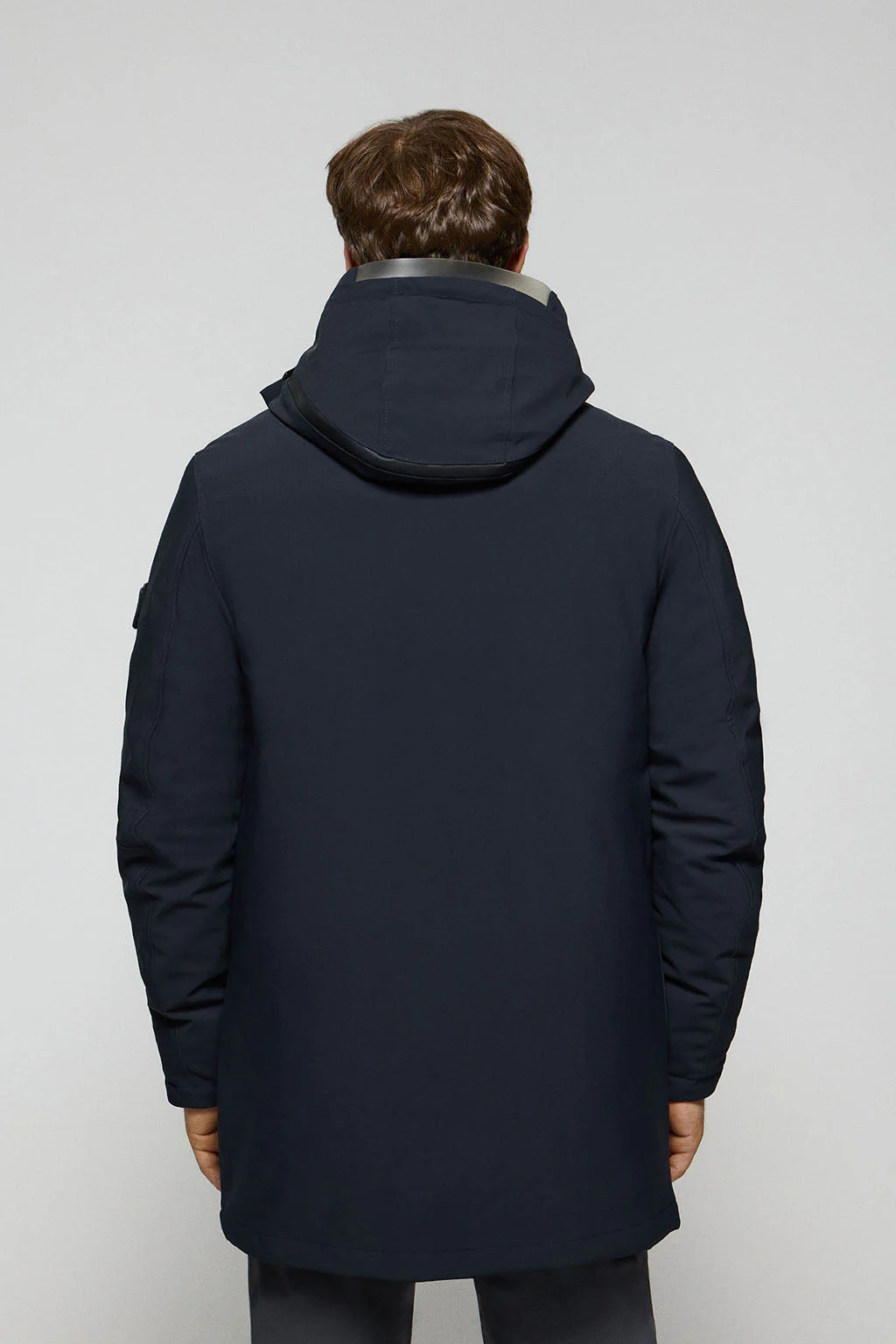 Navy-blue coat Mackey with fixed hood and Polo Club details - Image 7
