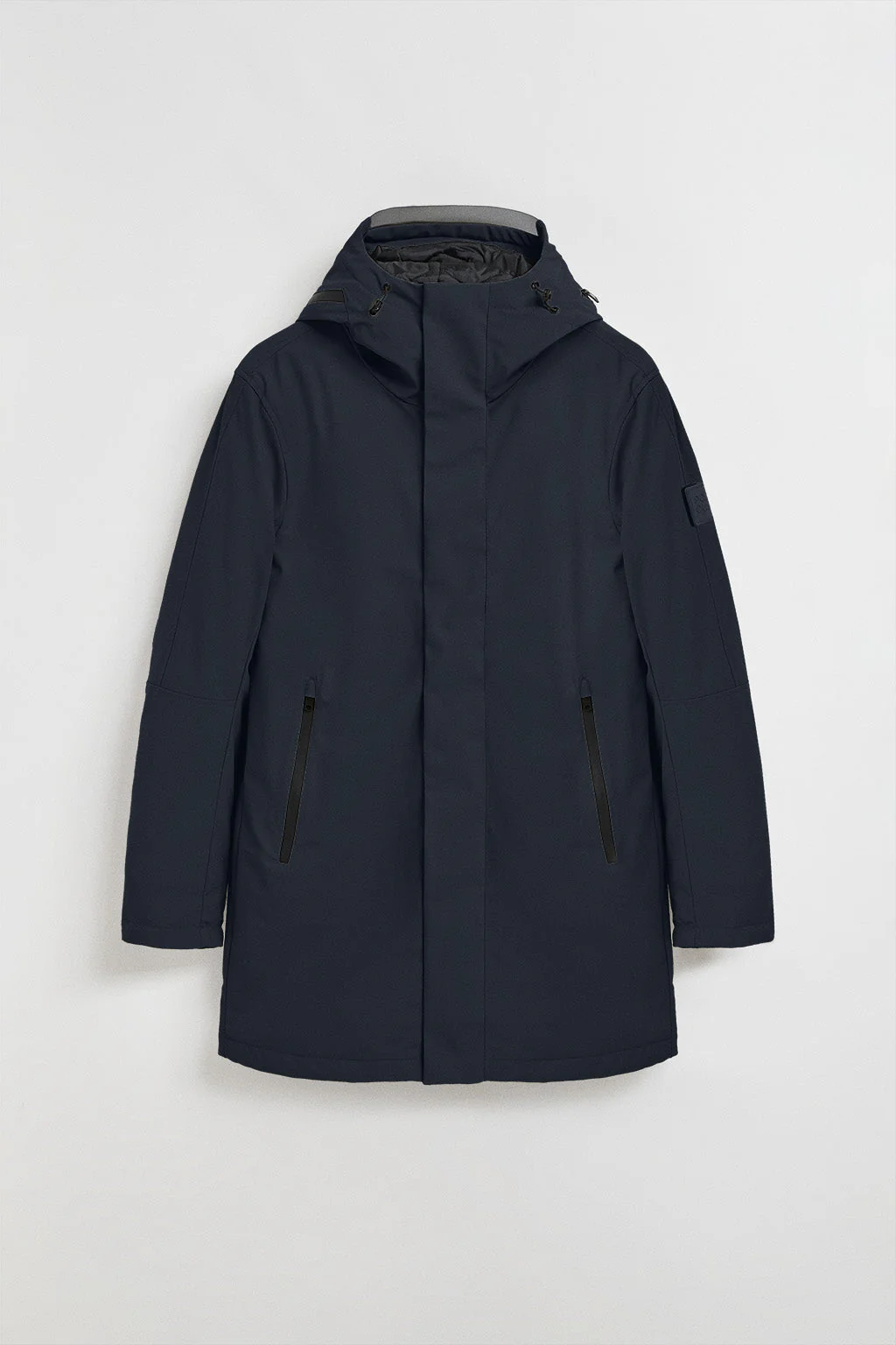 Navy-blue coat Mackey with fixed hood and Polo Club details - Image 8