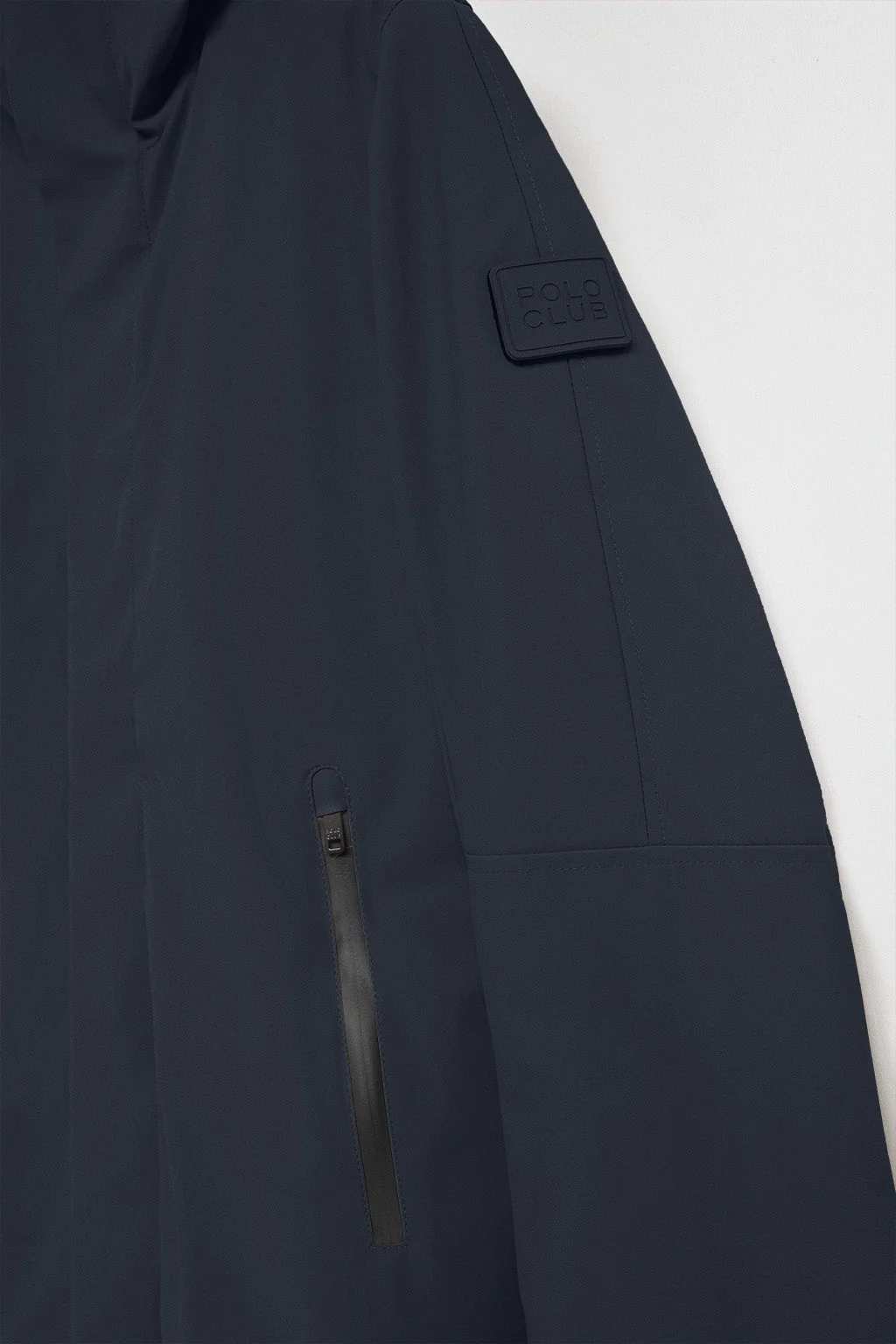 Navy-blue coat Mackey with fixed hood and Polo Club details - Image 9