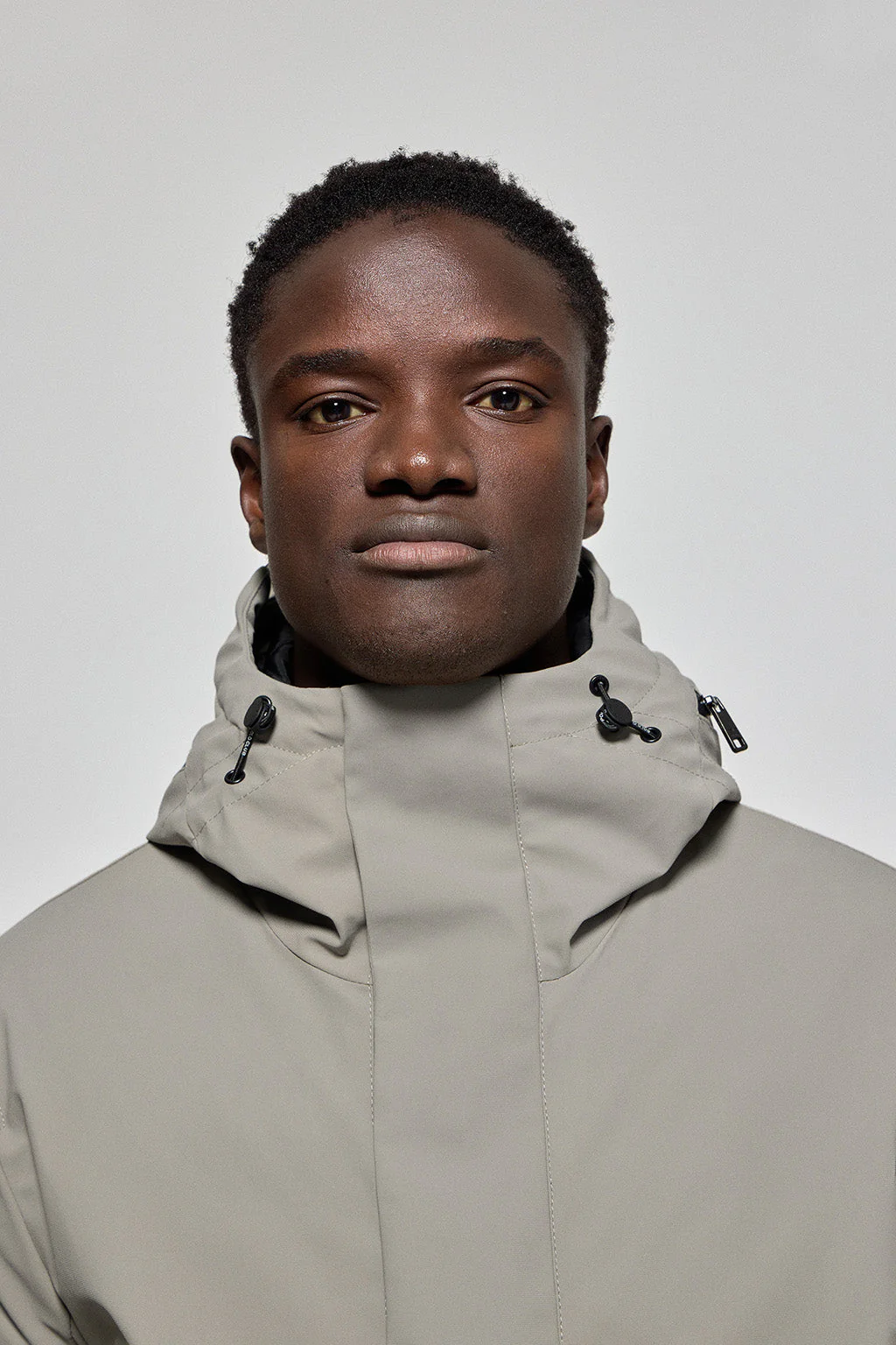 Stone-grey coat Mackey with fixed hood and Polo Club details - Image 2