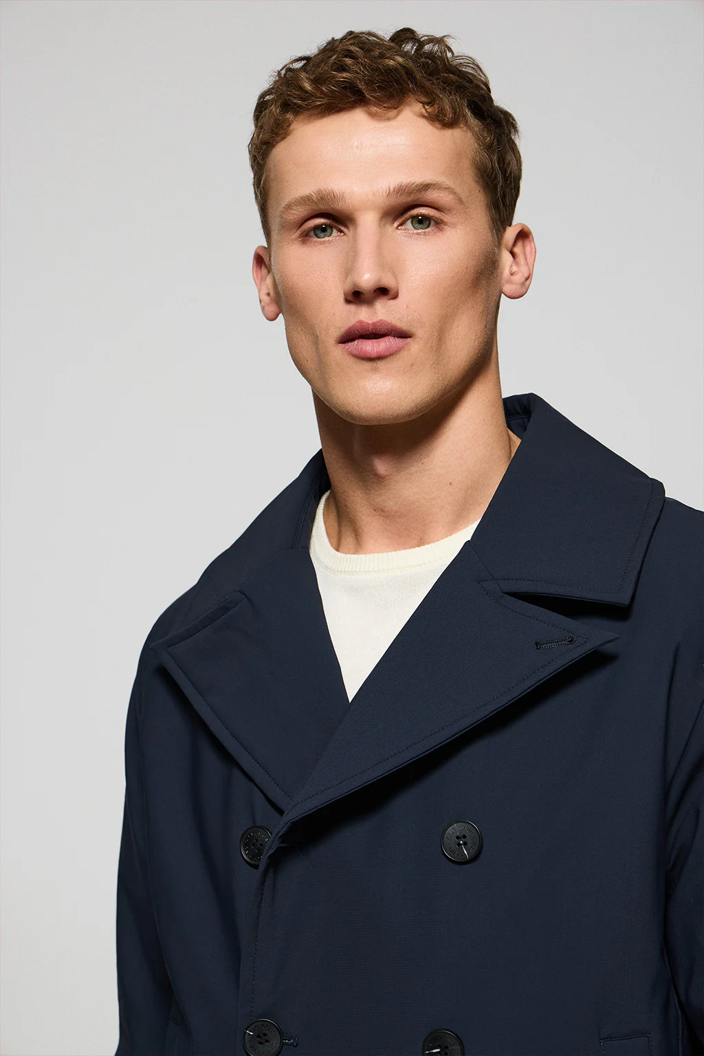 Navy-blue peacoat Manhattan with Polo Club detail - Image 2