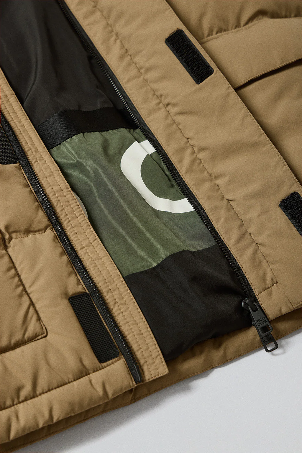 Beige jacket Midtown with detachable hood and Polo Club details - Image 11