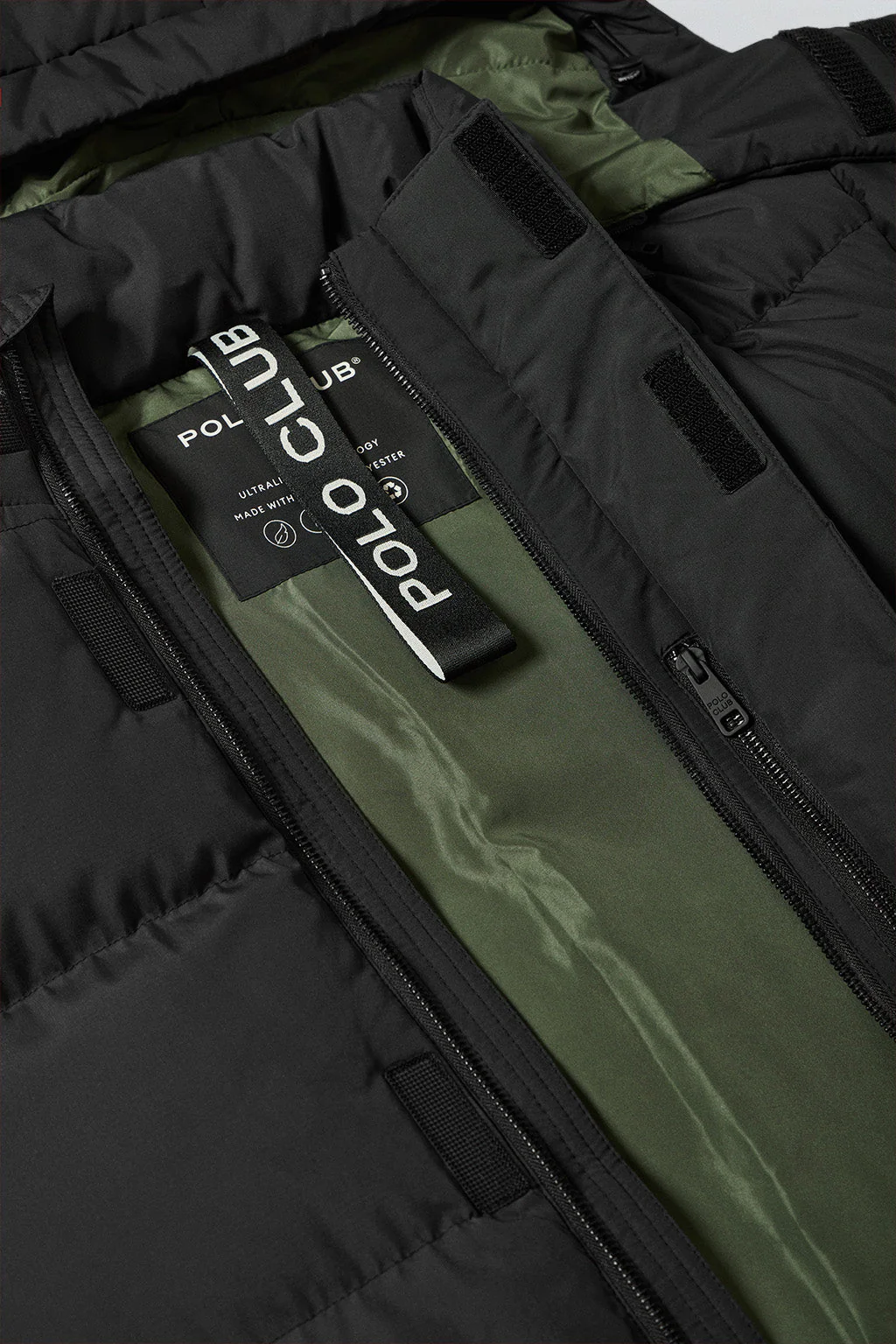 Black jacket Midtown with detachable hood and Polo Club details - Image 11